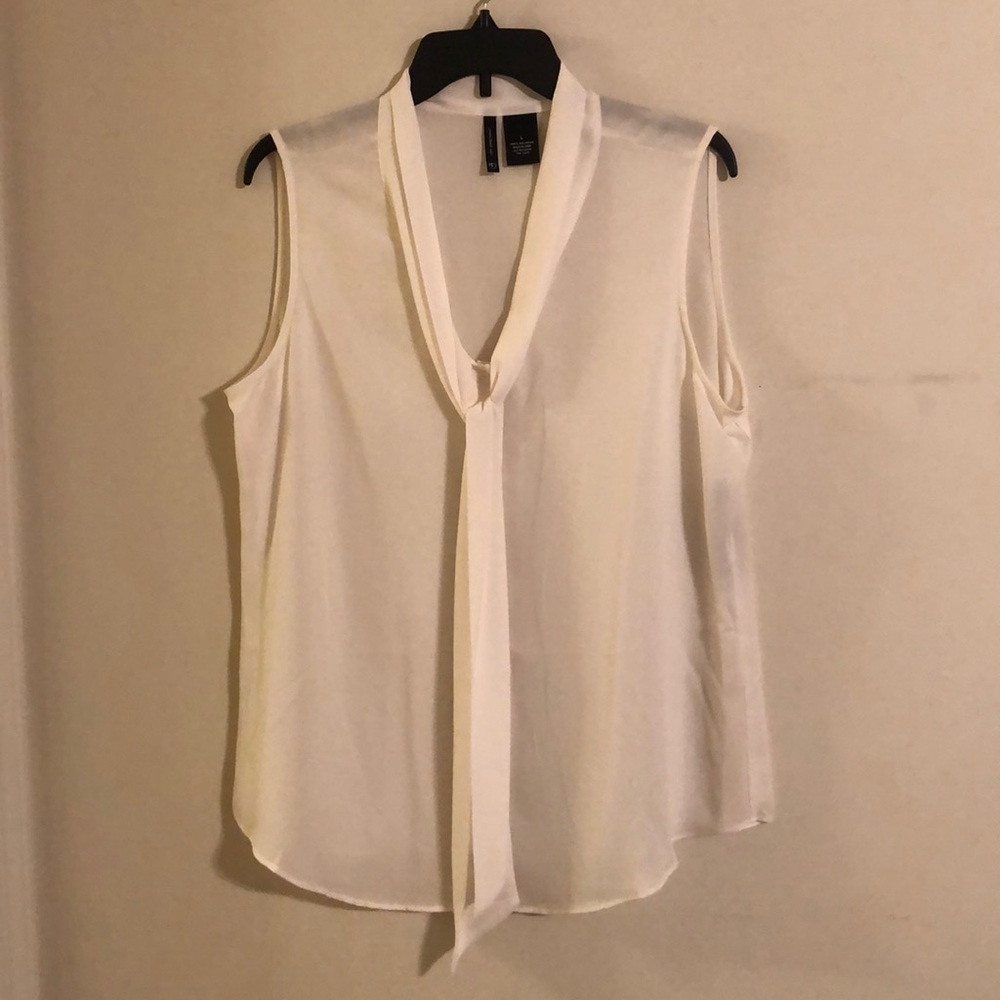 Sheer sleeveless top